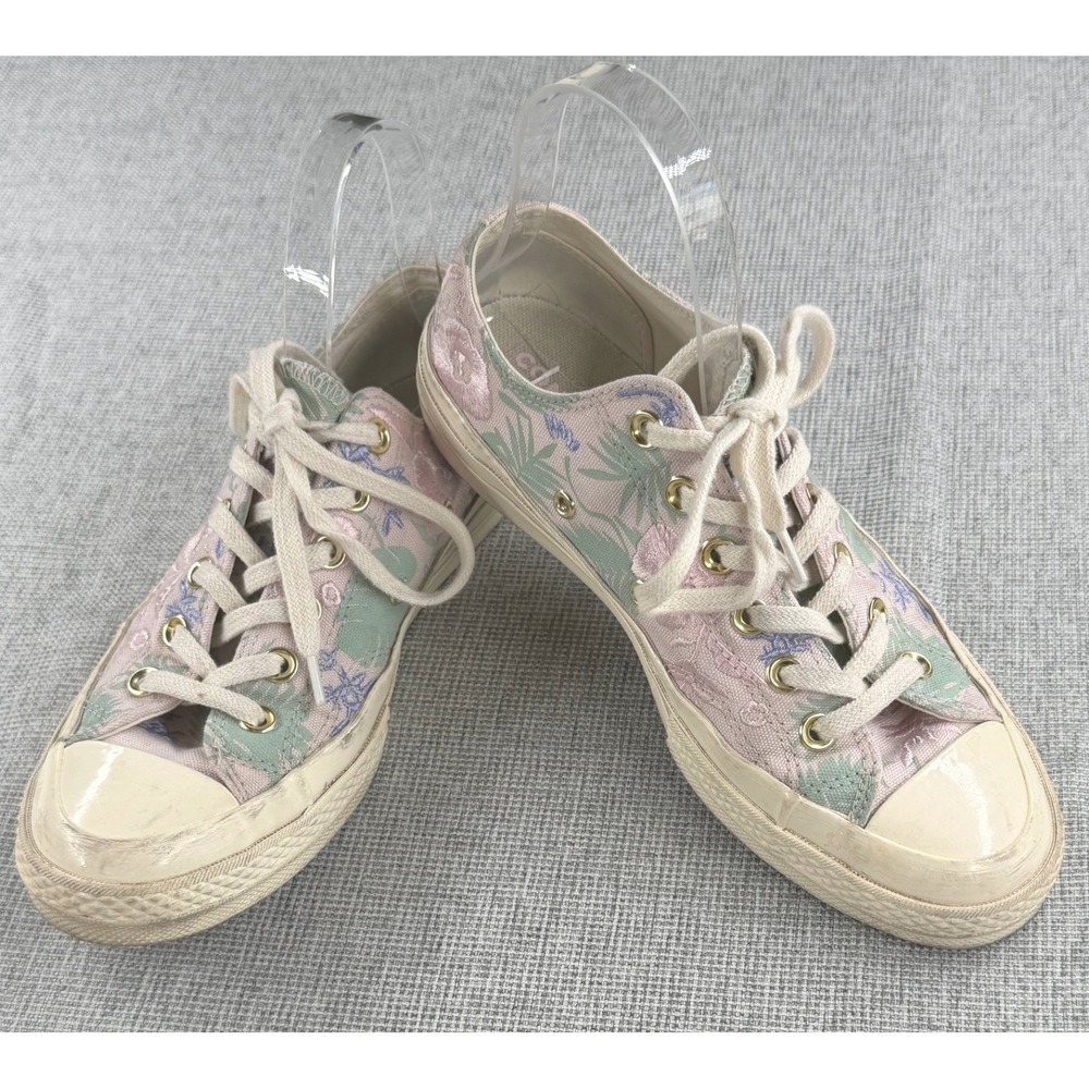 Converse Chuck 70 Low Top‎ Pink Floral Jacquard Sneakers Womens 7.5